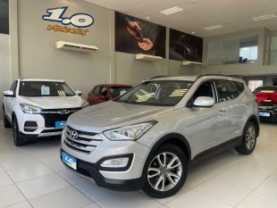 SANTA FÉ GLS 3.3 AT 6M, TRAÇÃO 4X4, C/COURO ** P R A T A **